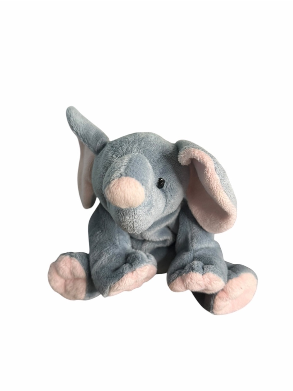 TY Pluffies Gray Elephant Plush Stuffed Animal 11” Soft Toy
